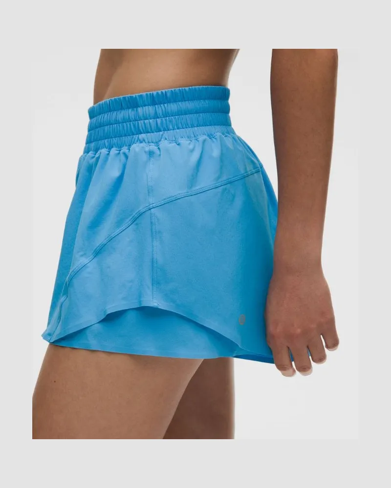 LULULEMON Shake It Out Lauf-Shorts mit hohem Bund für Frauen – 6 cm – Größe in Ocean Wave Ocean