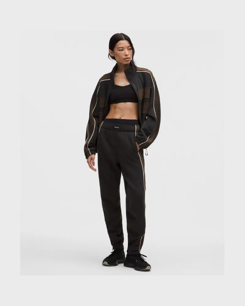 LULULEMON Women's Steady State Classic-Fit Jogger Stripe – Größe in Black/Walnut Crunch/Light Ivory Black