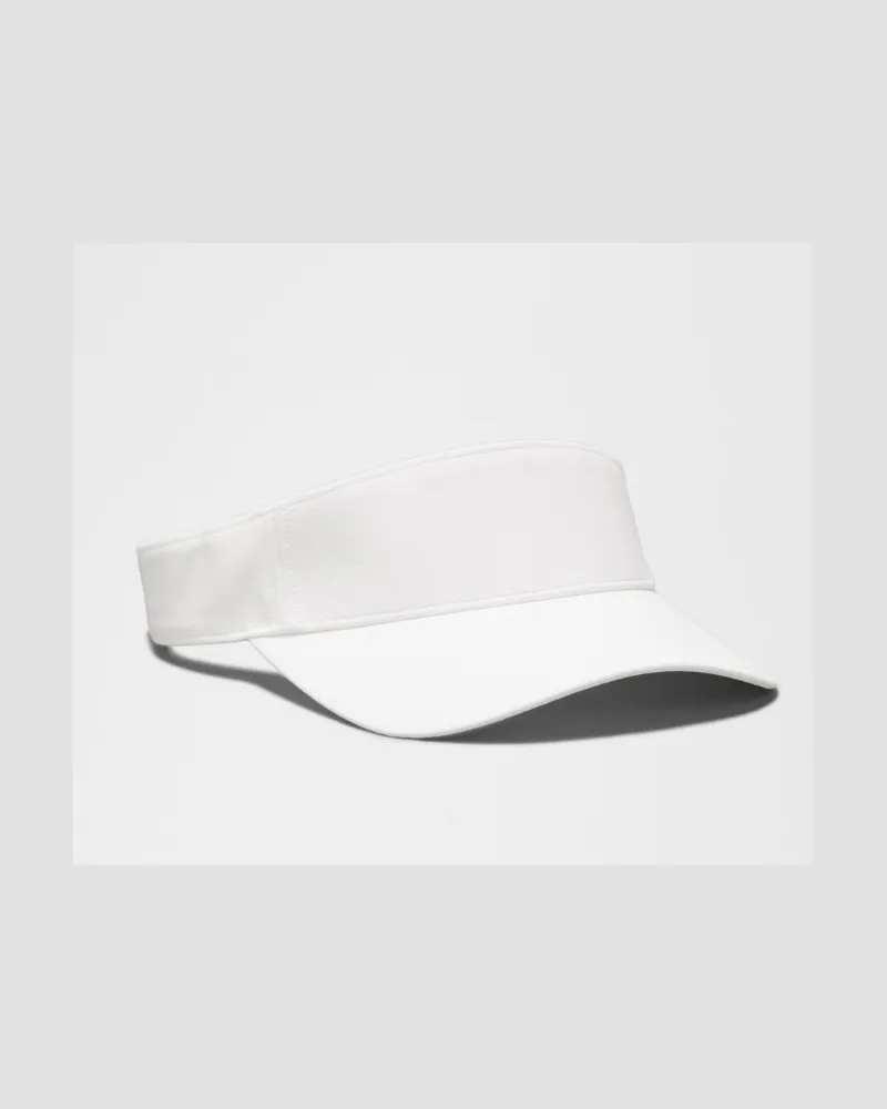 LULULEMON Vielseitige Visor-Kappe mit abnehmbarem Schweißband – Größe in White White