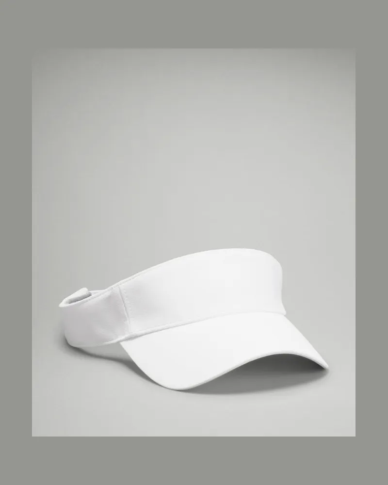 LULULEMON Vielseitige Visor-Kappe mit abnehmbarem Schweißband – Größe in White White