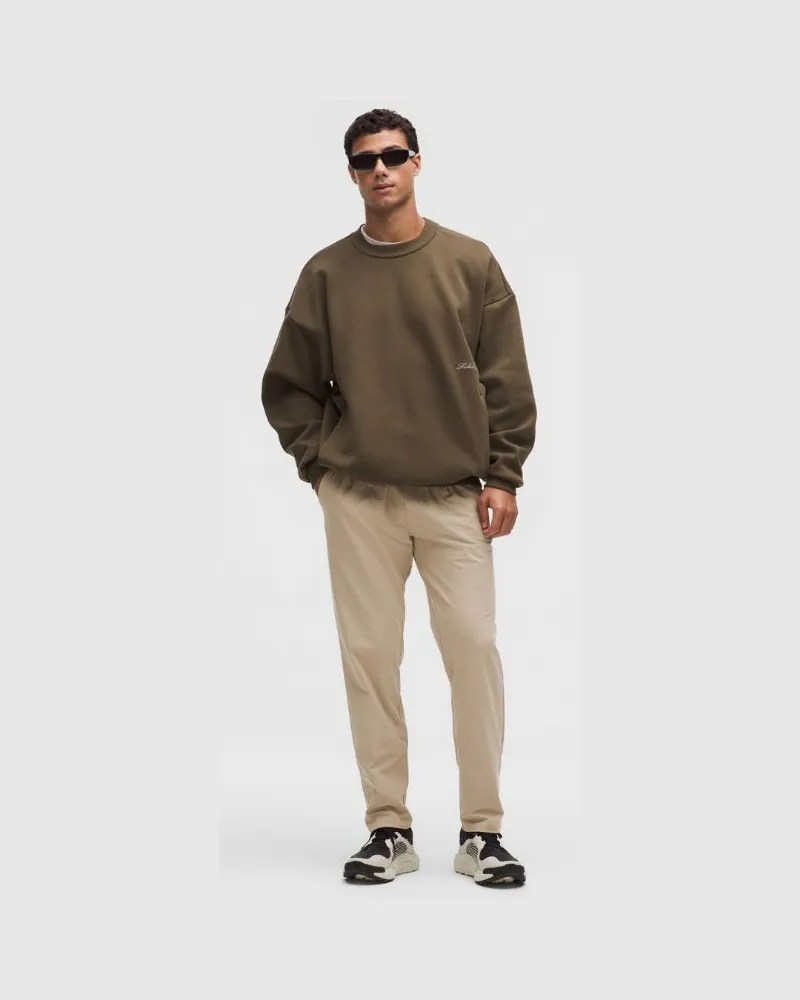 LULULEMON ABC Pull-on-Hose aus Warpstreme im Slim Fit Normale Länge für Männer – Khaki – Größe Wacky