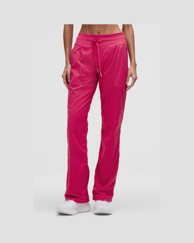LULULEMON Dance Studio Hose mit mittelhohem Bund Volle Länge für Frauen – Größe in Raspberry Coulis Raspberry