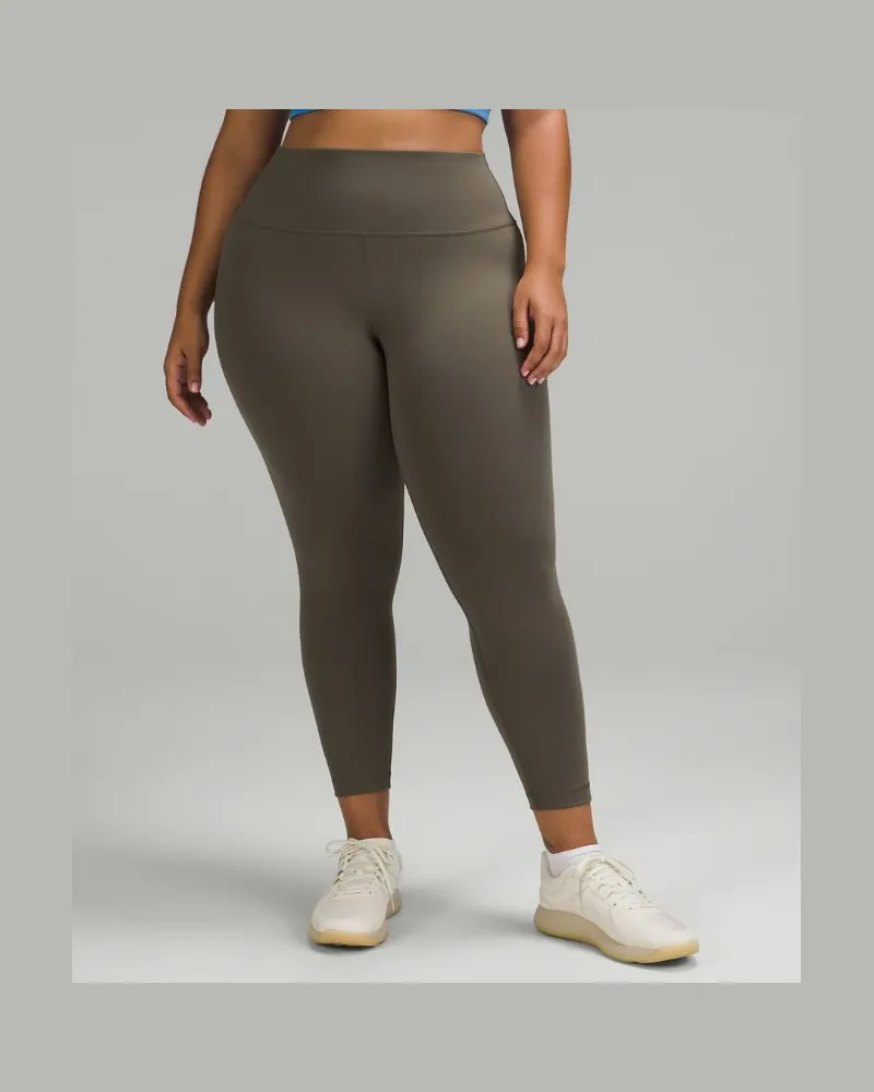 LULULEMON Wunder Train Leggings mit hohem Bund für Frauen – 64 cm – Größe in Army Green Army
