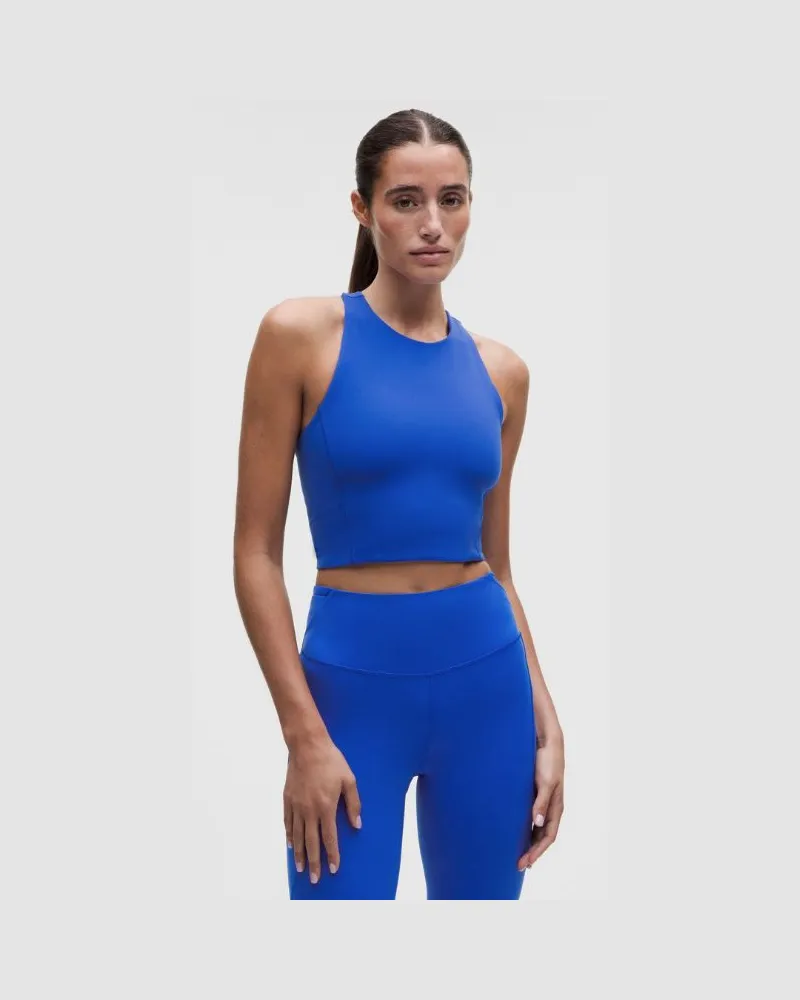 LULULEMON Swift Speed Crop-Tanktop für Frauen – Größe in Beach Ball Blue Beach