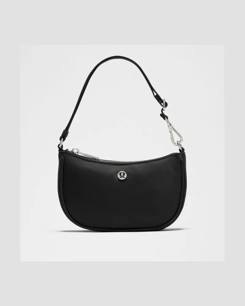 LULULEMON City Essentials Minischultertasche Größe in Black/Silver Black