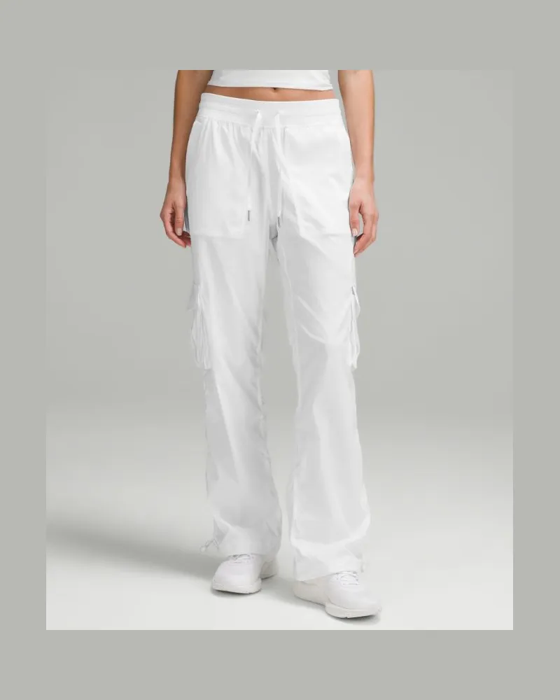 LULULEMON Dance Studio Hose mit mittelhohem Bund und Cargotaschen im Relaxed Fit für Frauen – Größe in White White