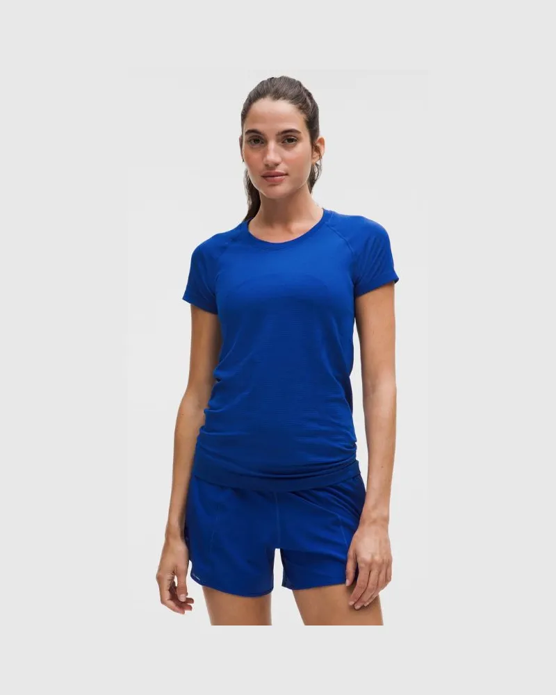 LULULEMON Swiftly Tech Kurzarmshirt 2.0 Hüftlänge für Frauen – Größe in Riverside Riverside