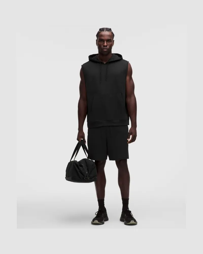 LULULEMON Warm-up Gym-Shorts ohne Liner für Männer – 18 cm – Größe in Schwarz Schwarz