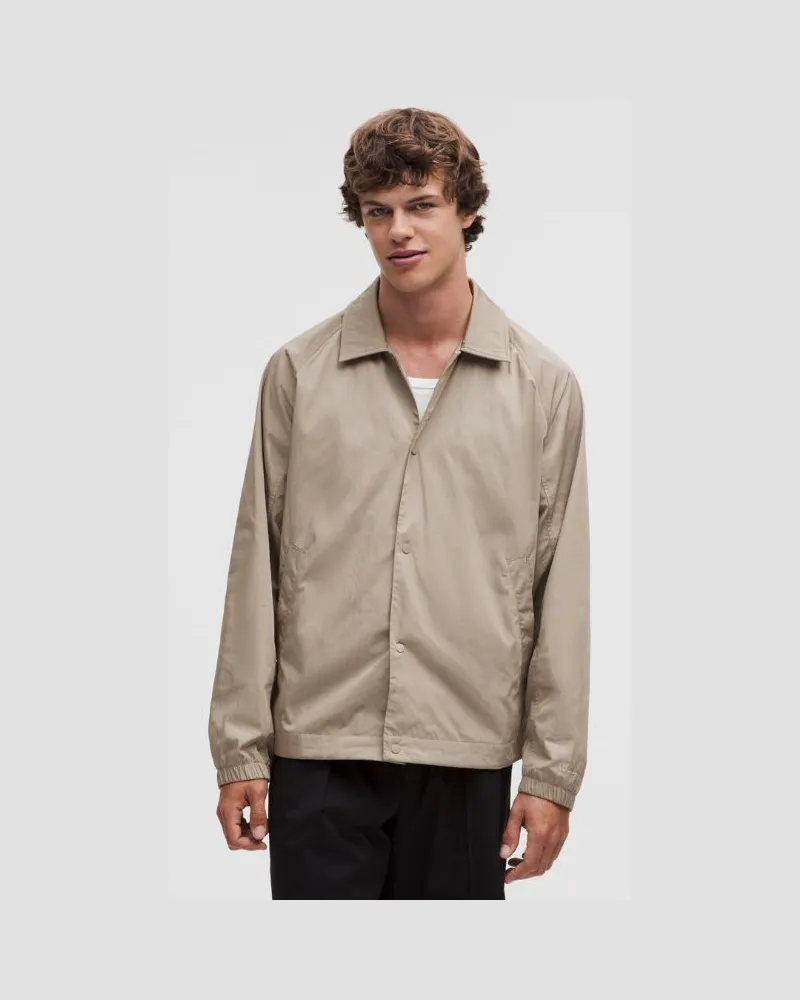 LULULEMON Jacke im Coaching-Style für Männer – Khaki – Größe Warm