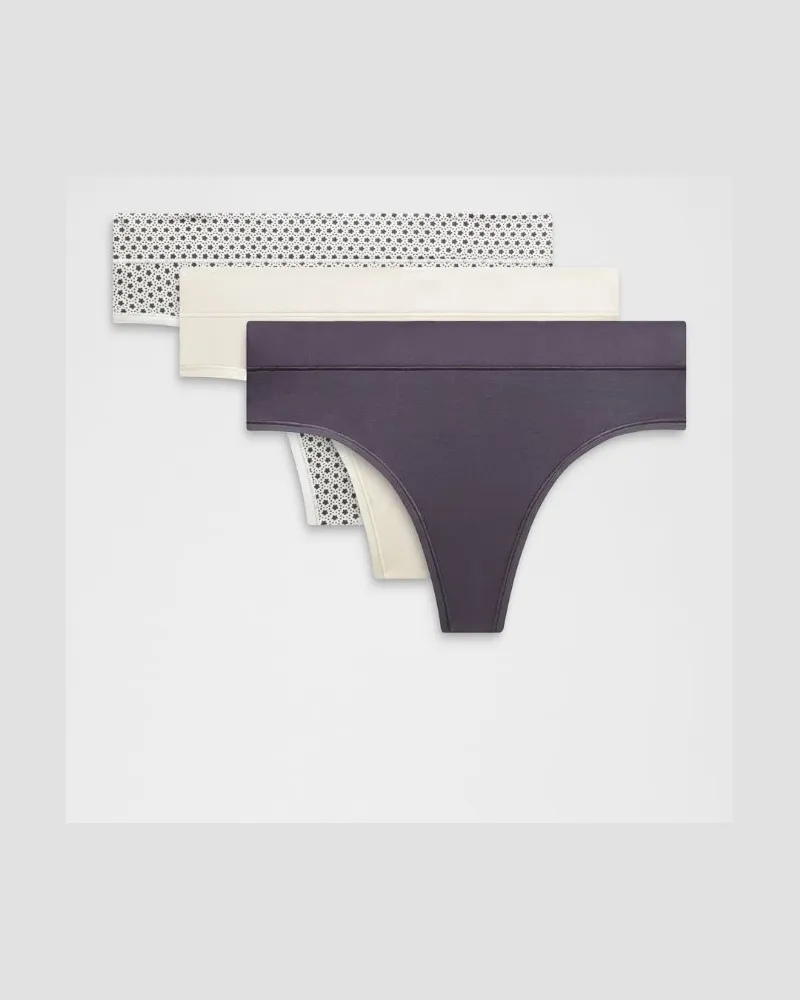 LULULEMON UnderEase String mit hohem Bund 3er-Pack für Frauen – Größe Atmospheric