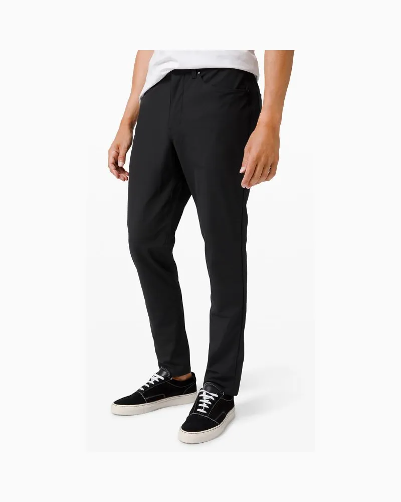 LULULEMON ABC Hose im Slim Fit mit 5 Taschen Warpstreme für Männer – 94 cm – Größe in Black Black
