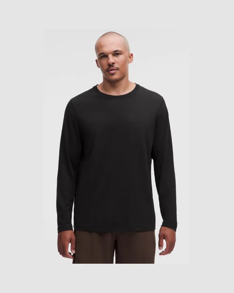 LULULEMON Langarmshirt in Classic Fit aus Baumwollgemisch für Männer – Größe in Schwarz Schwarz