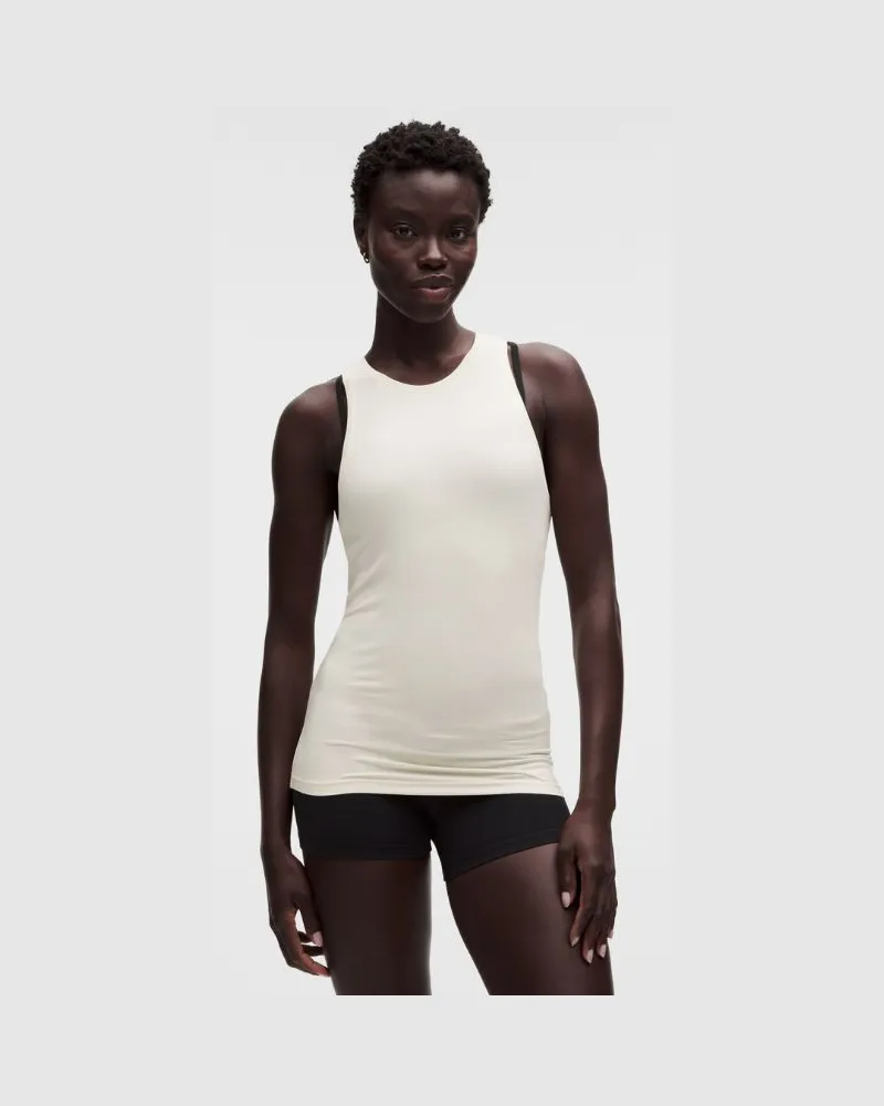 LULULEMON SilkyAppeal-Tanktop in Hüftlänge für Frauen – Größe in Light Ivory Light