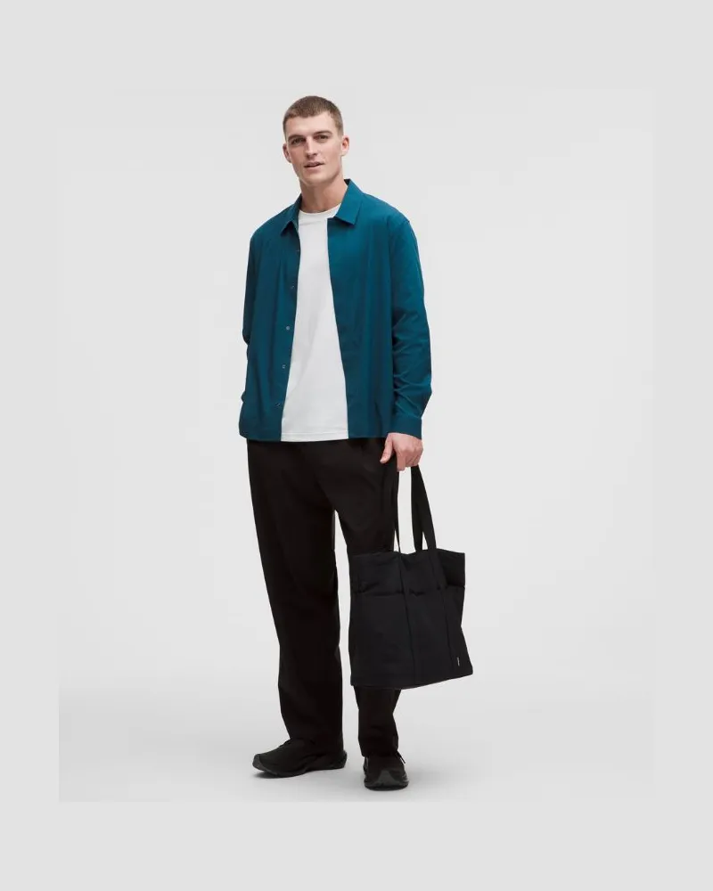 LULULEMON Swift Twill Long-Sleeve Shirt für Männer – Größe in Remixed Marine Remixed