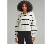 Perfectly Oversized Crop-Sweater mit Rundhalsausschnitt Gestreift