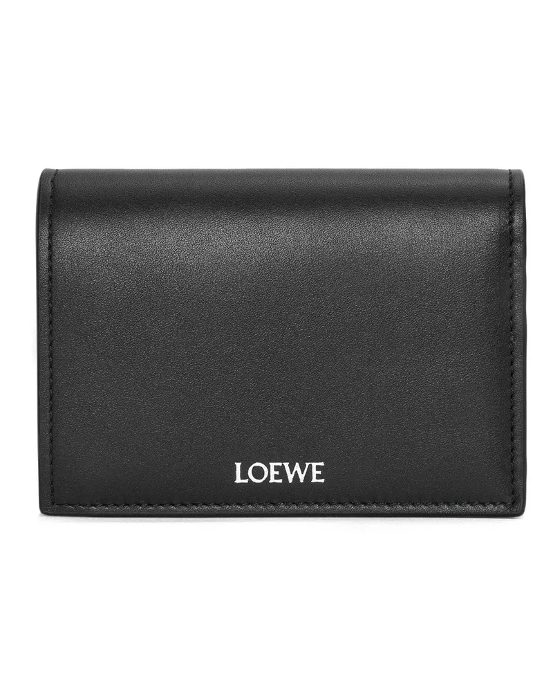 Loewe Luxury Folded wallet in shiny nappa calfskin Black