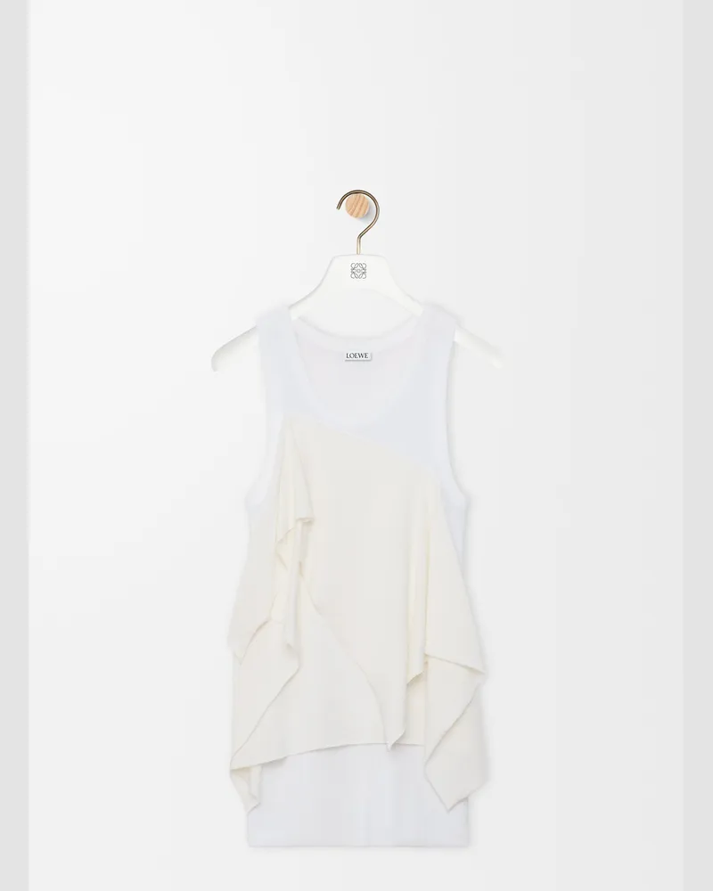 Loewe Top In Viscose Blend Size Mujer White