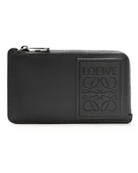 Loewe Luxury Coin cardholder in satin calfskin Black