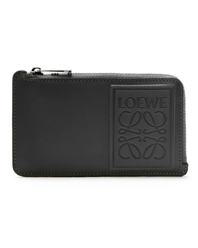 Loewe Luxury Coin cardholder in satin calfskin Black