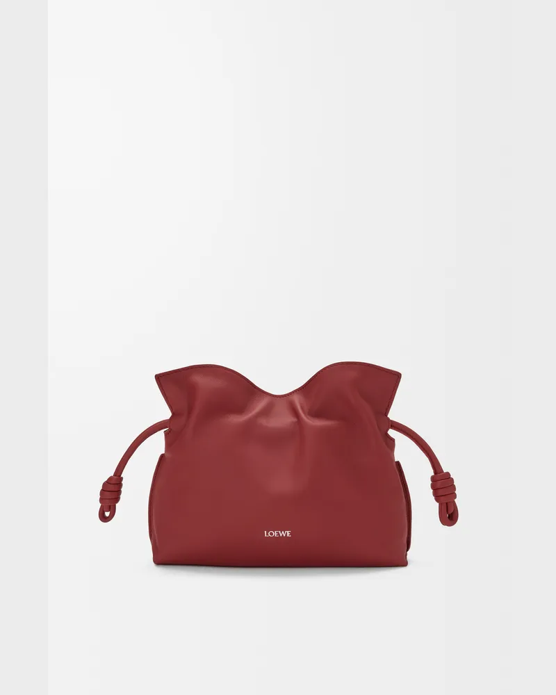 Loewe Mini Flamenco Clutch In Nappa Leather skin Mujer Burnt