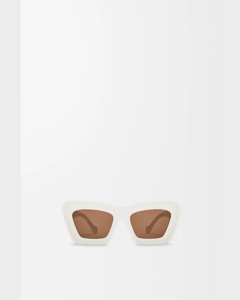 Loewe Beveled Cateye Sunglasses Mujer White