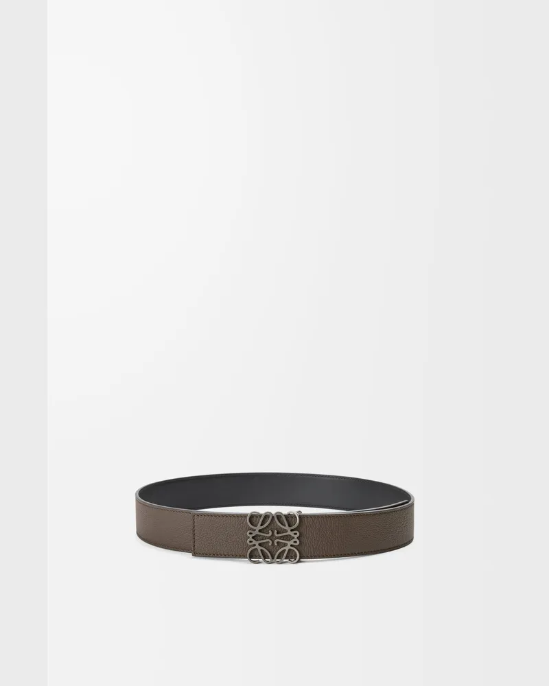 Loewe Reversible Anagram Belt In Soft Grained Leather skin And Leather skin Size Hombre Tundra