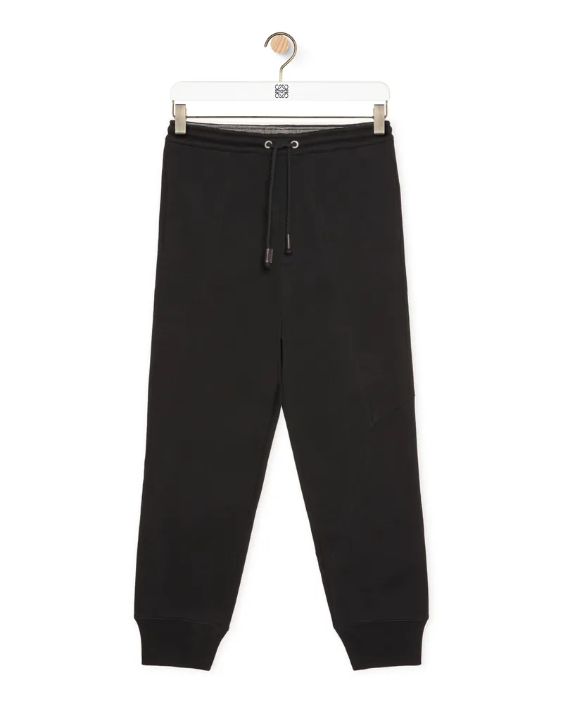 Loewe Luxury Puzzle sweatpants in cotton Black