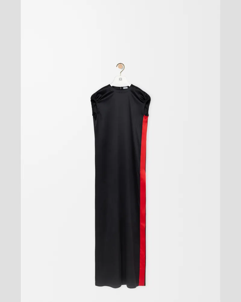 Loewe Dress In Stretch Silk Size Mujer Black