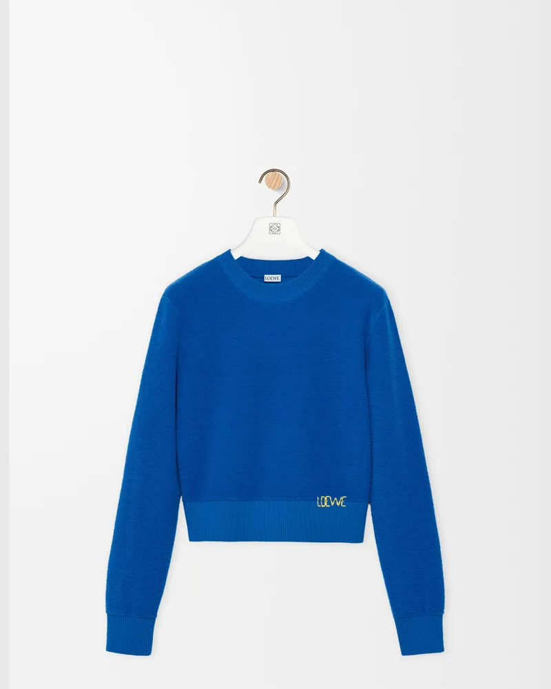 Loewe Sweater In Wool Size Mujer Indigo