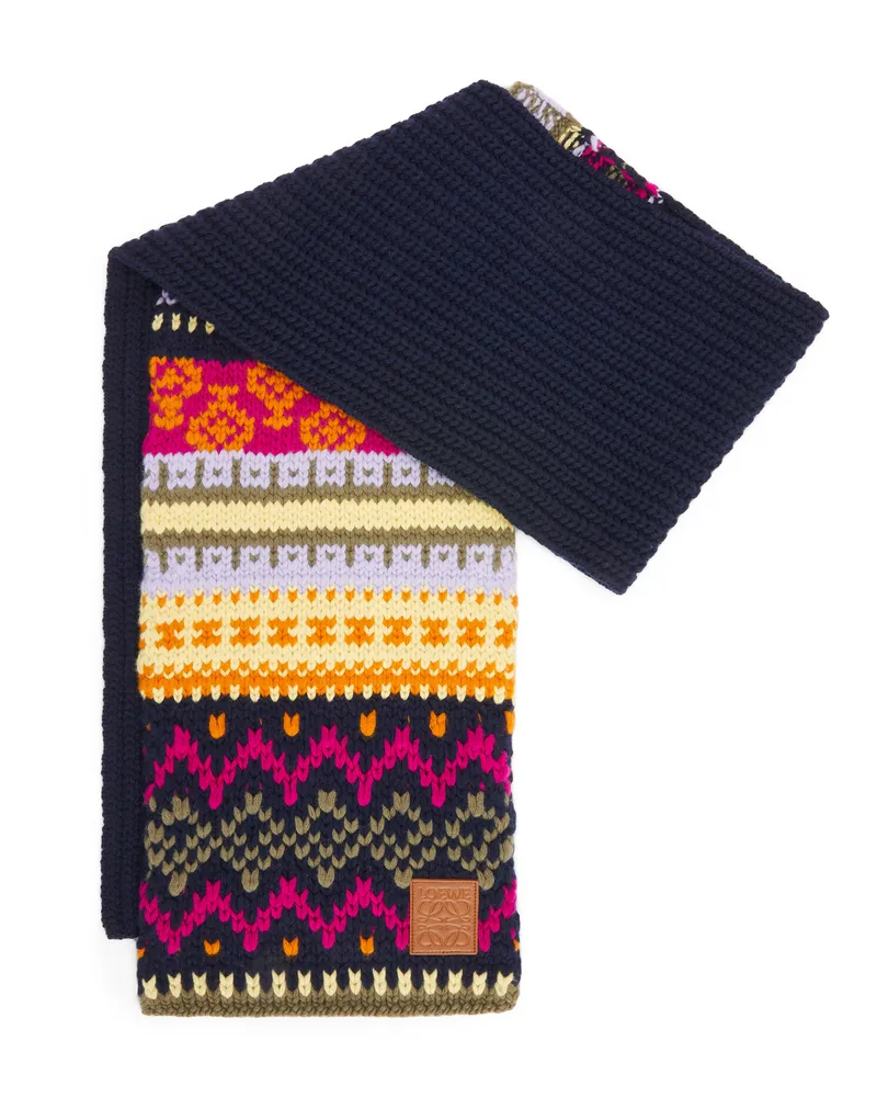 Loewe Luxury Scarf in wool Dark