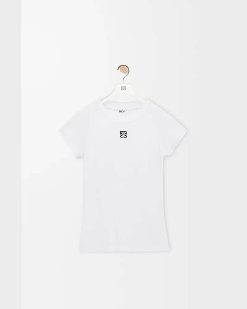 Loewe Small Fit T-shirt In Cotton Blend Size Mujer White