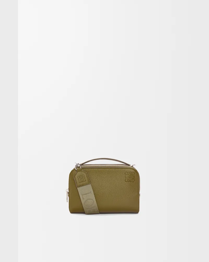 Loewe Mini Crossbody Camera Bag In Soft Grained Leather skin Hombre Olive