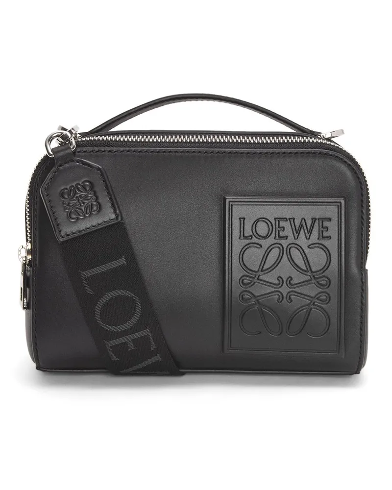 Loewe Luxury Mini Camera Crossbody Bag In Satin Calfskin Black