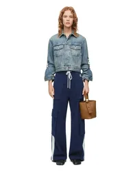 Loewe Luxury Cargo tracksuit trousers in technical jersey Marine