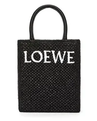 Loewe Luxury Standard A5 Tote bag in raffia Black