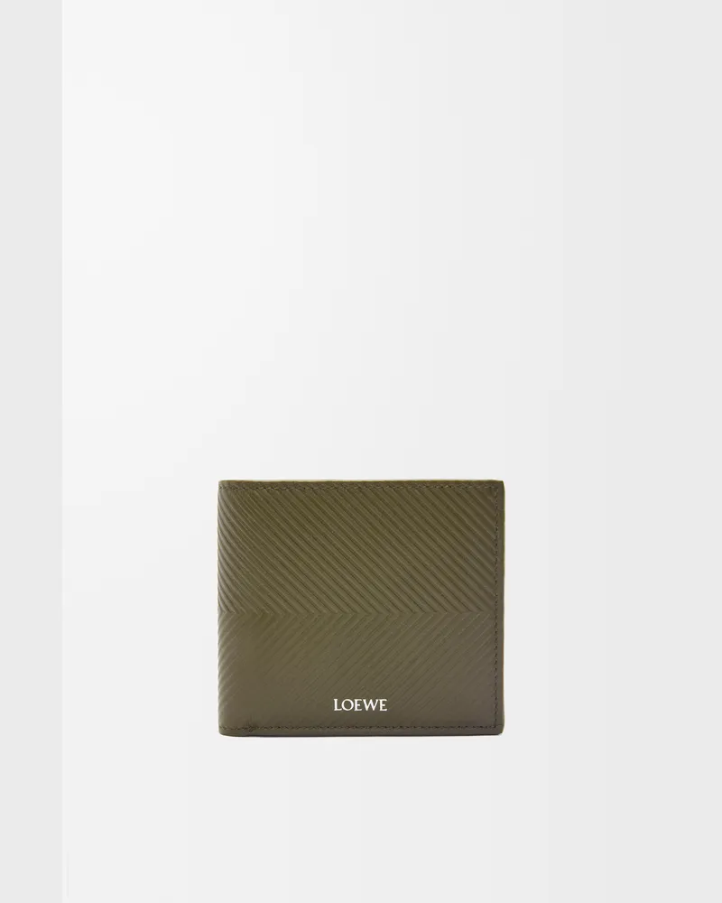 Loewe Bifold Wallet In Textured Leather skin Hombre Dark