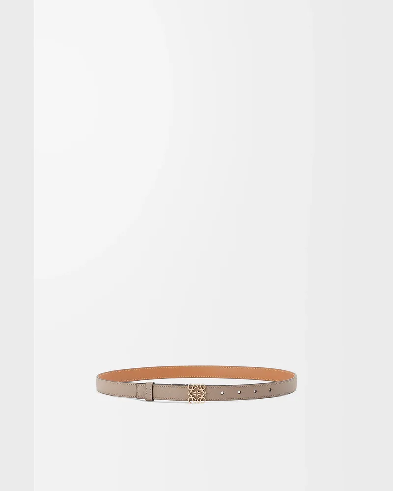 Loewe Anagram Belt In Pebble Grain Leather skin Size Mujer Sand