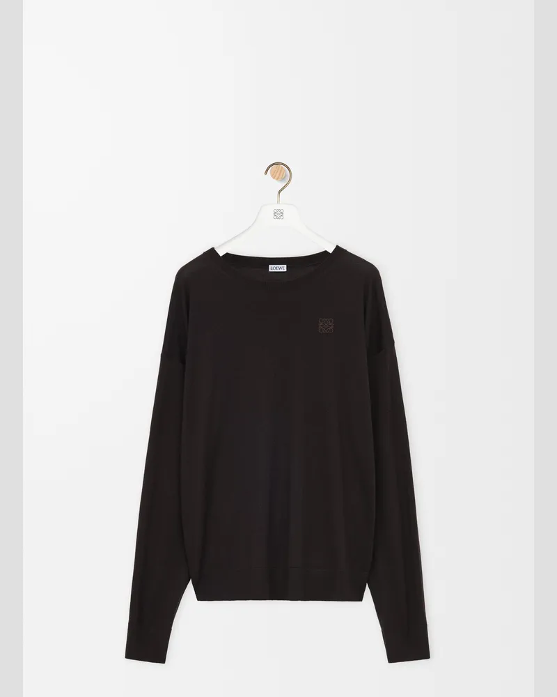 Loewe Sweater In Wool Size Mujer Brown