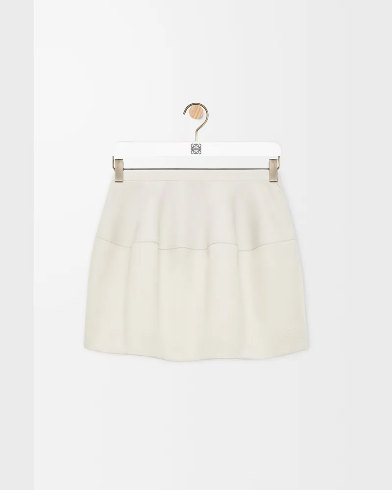 Loewe Balloon Skirt In Cotton And Silk Size Mujer Ivory