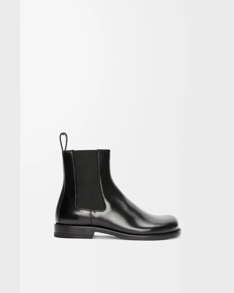 Loewe Campo Chelsea Boot In Brushed Leather skin Size Hombre Black