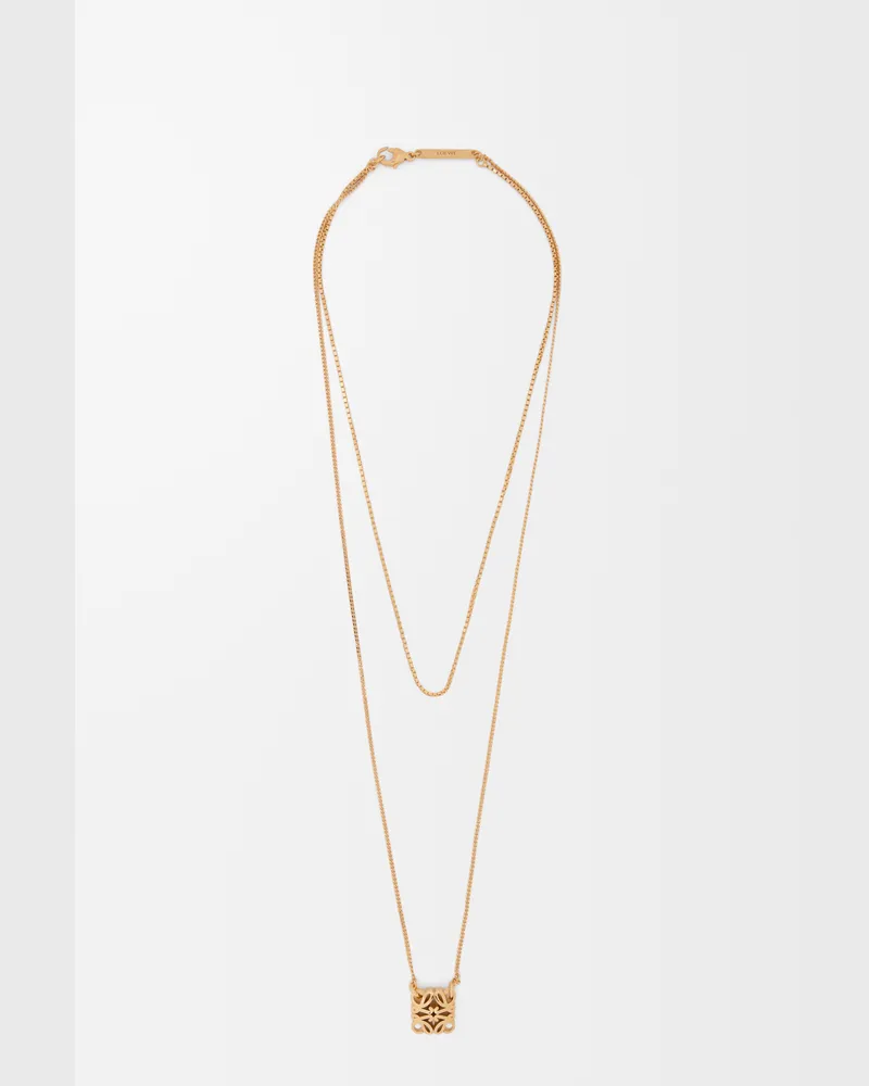 Loewe Anagram Bombé Necklace Mujer Gold