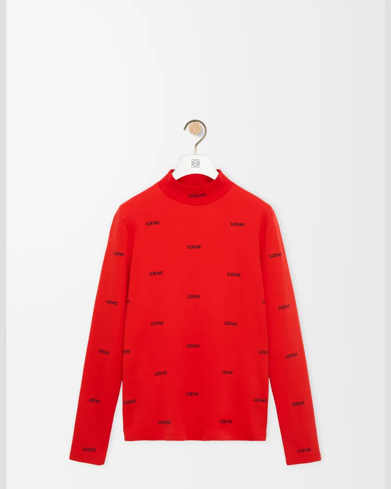 Loewe Top In Viscose Blend Size Mujer Red