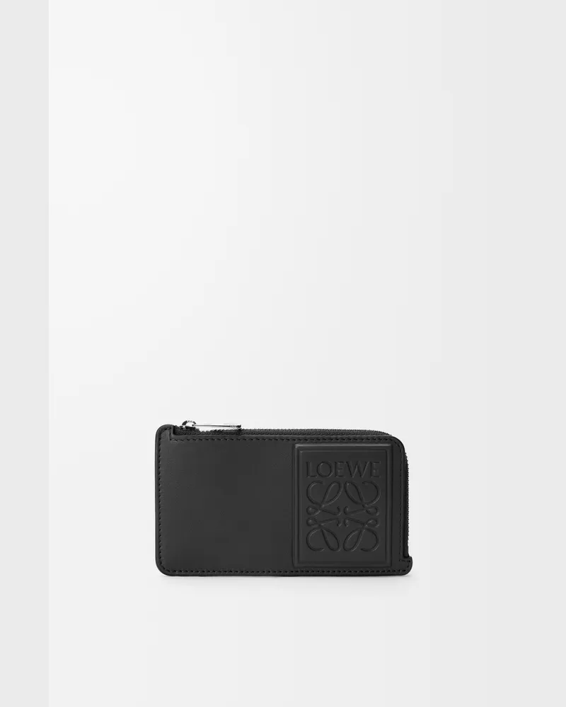 Loewe Coin Cardholder In Satin Leather skin Hombre Black
