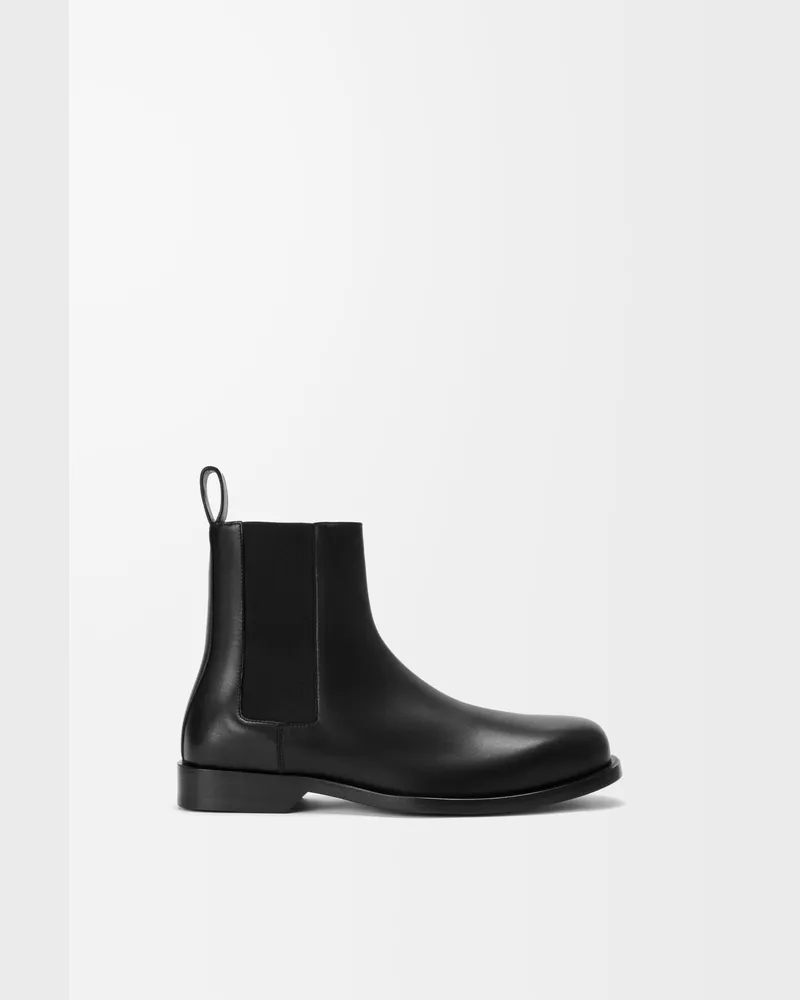 Loewe Bobine Chelsea Bootie In Shiny Leather skin Size Hombre Black