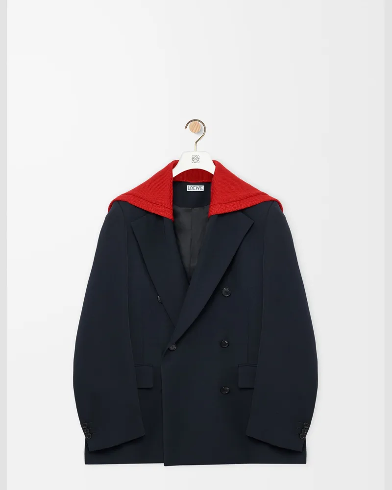 Loewe Jacket In Wool Size Mujer Dark