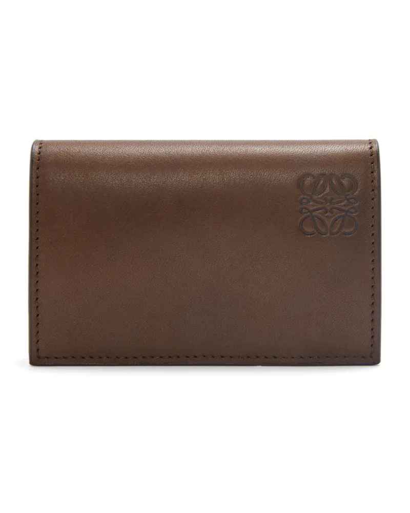 Loewe Luxury Business cardholder in vegetable-tanned calfskin Dark