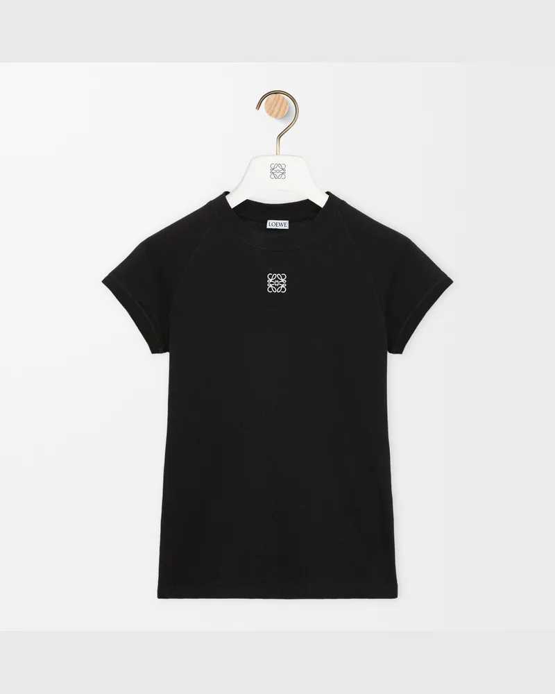 Loewe Small Fit T-shirt In Cotton Blend Size Mujer Black