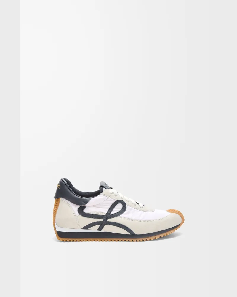 Loewe Flow Runner In Nylon And Suede Size Hombre Blue