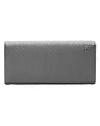 Loewe Luxury Long horizontal wallet in soft grained calfskin Anthracite