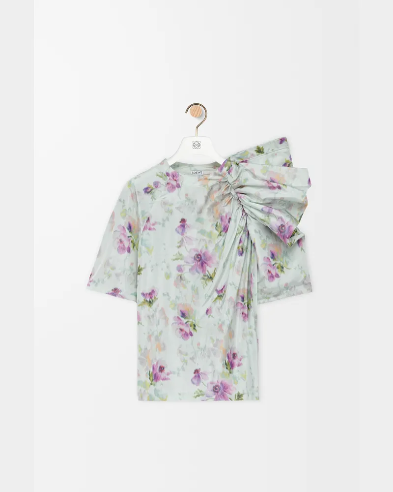 Loewe Draped Top In Silk Blend Taffeta Size Mujer Light